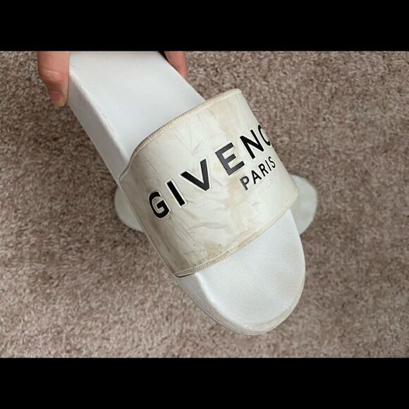 Men’s Givenchy White Logo Sandals main image 6